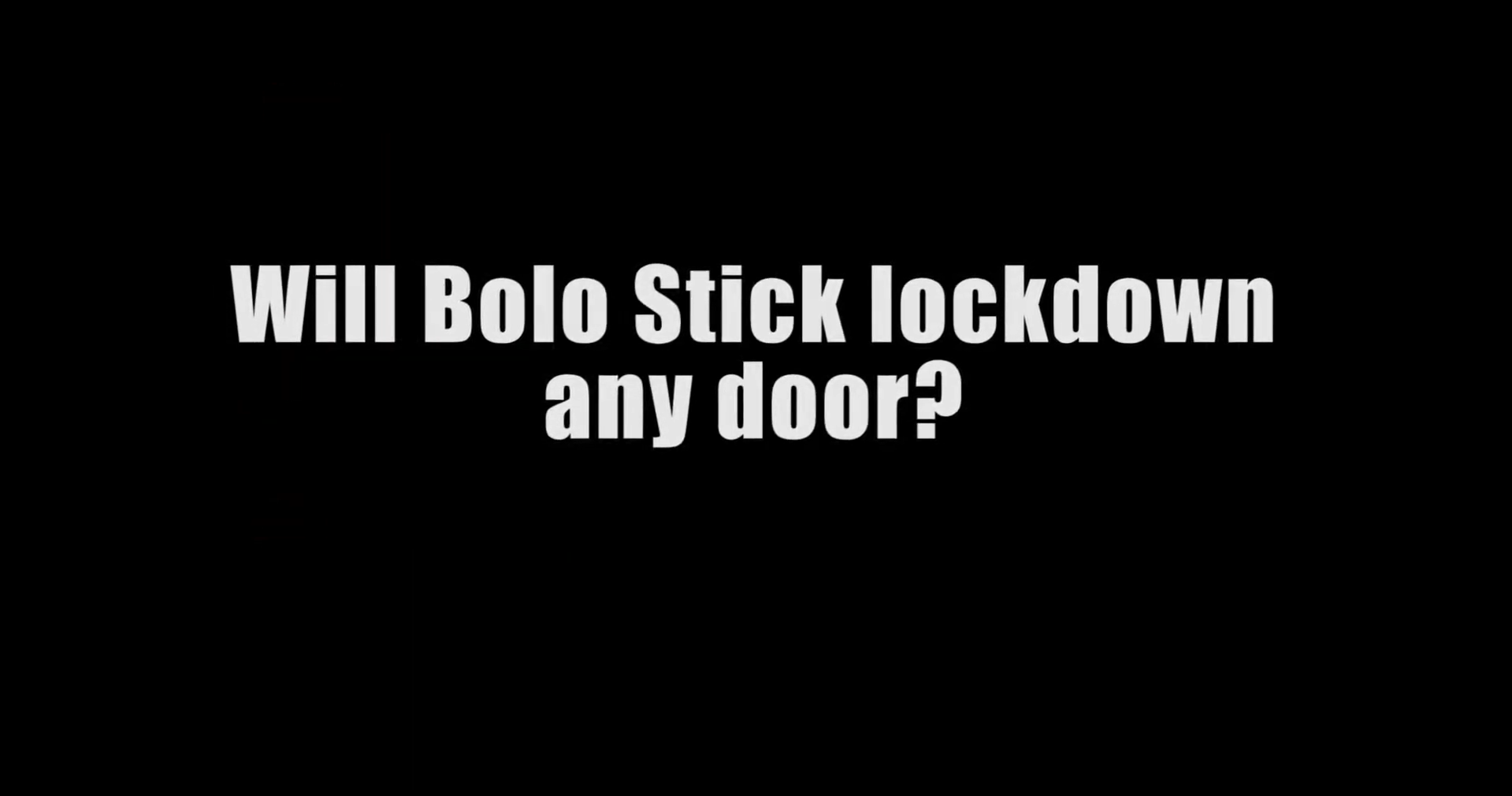 Is There Any Special Training To Use Bolo Stick Barricade Device?