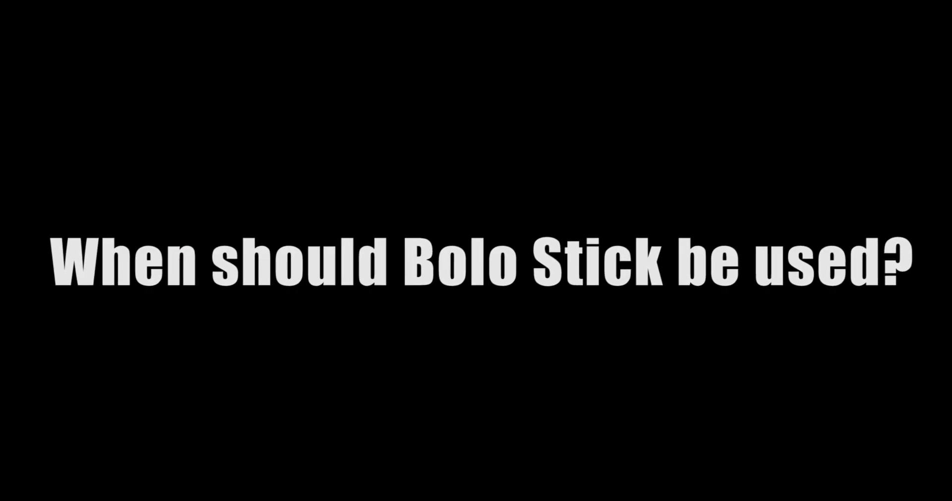 Do You Feel The Simplicity Of Bolo Stick Scares People Away?